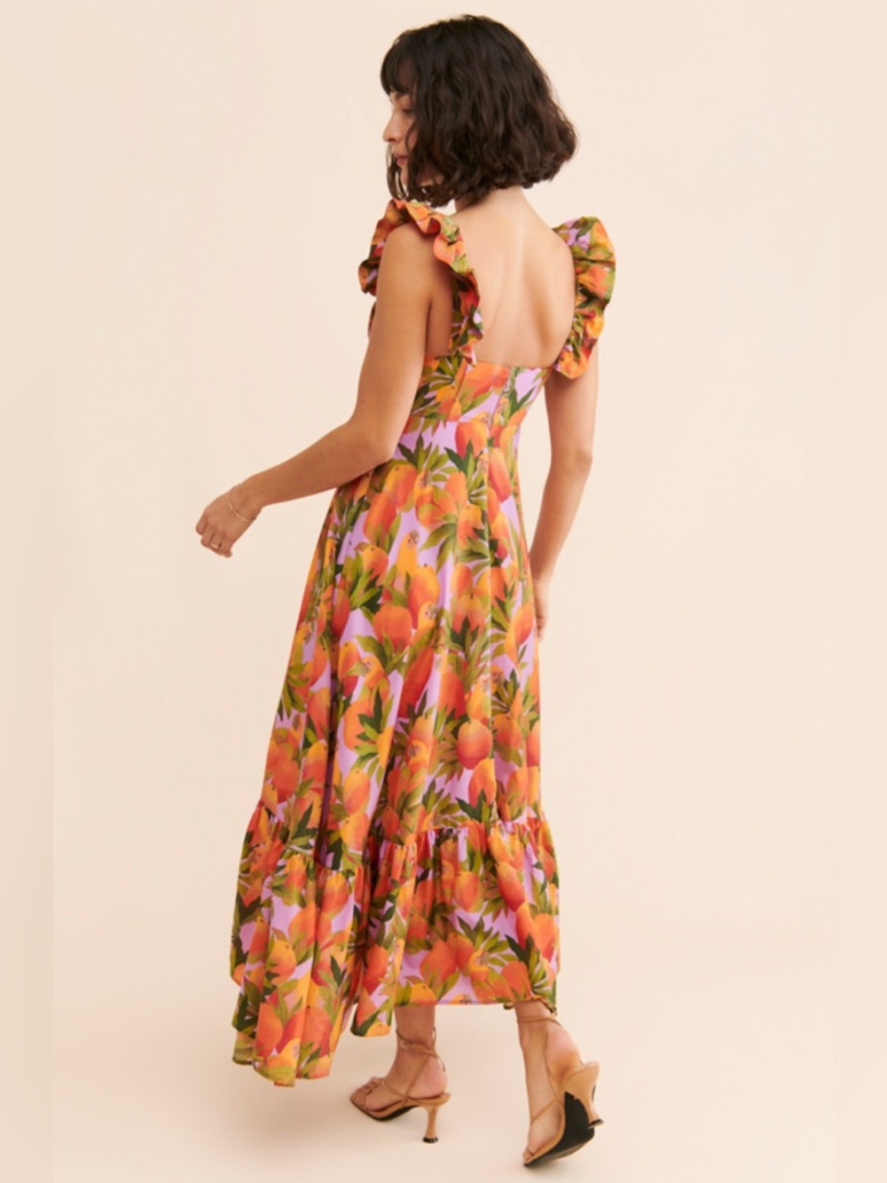 Farm Rio Mango Macaws Maxi Dress Medium - Picture 3 of 15